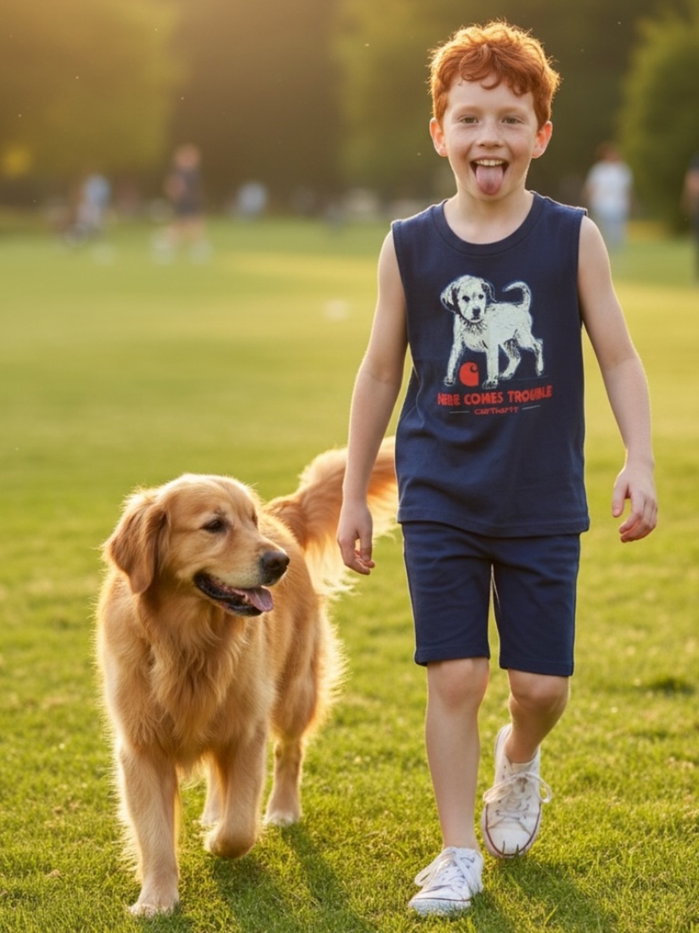 Carhart kids here comes trouble cotton tee